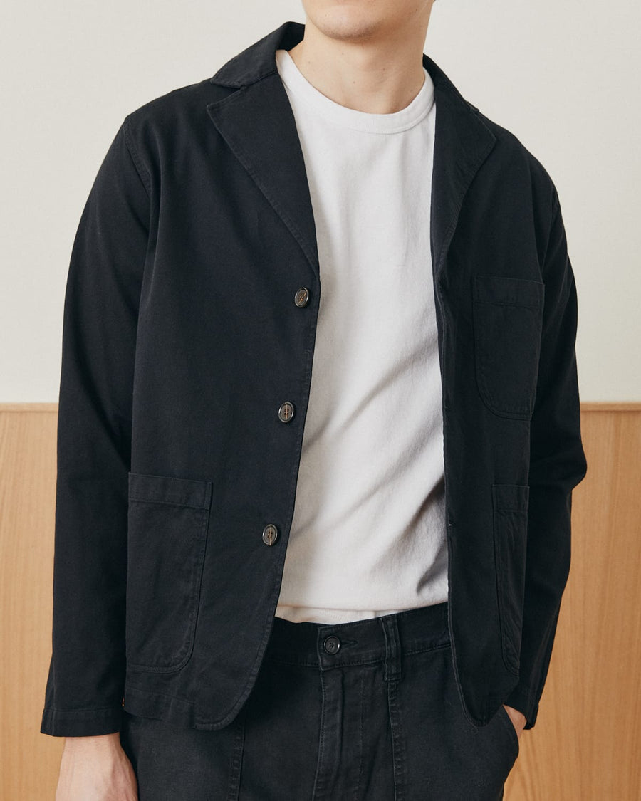 Twill Blazer - Black