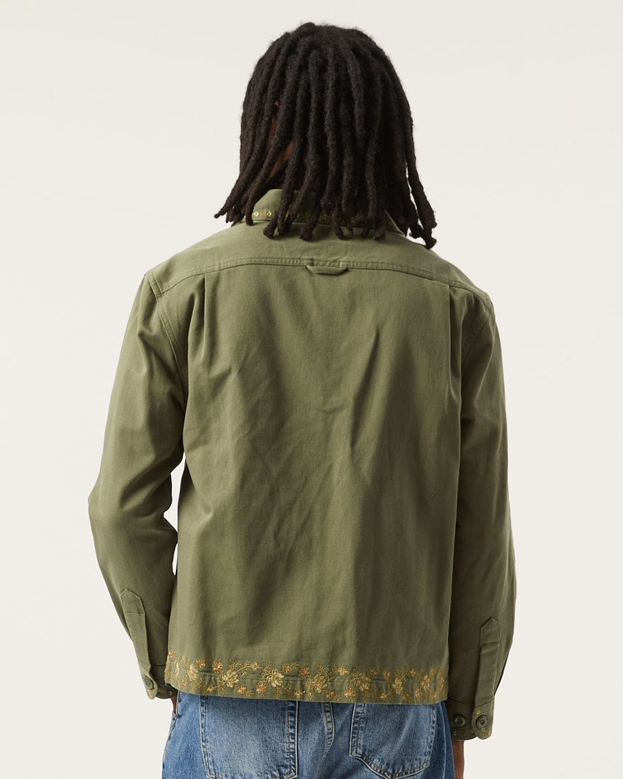 Embroidered Military Jacket