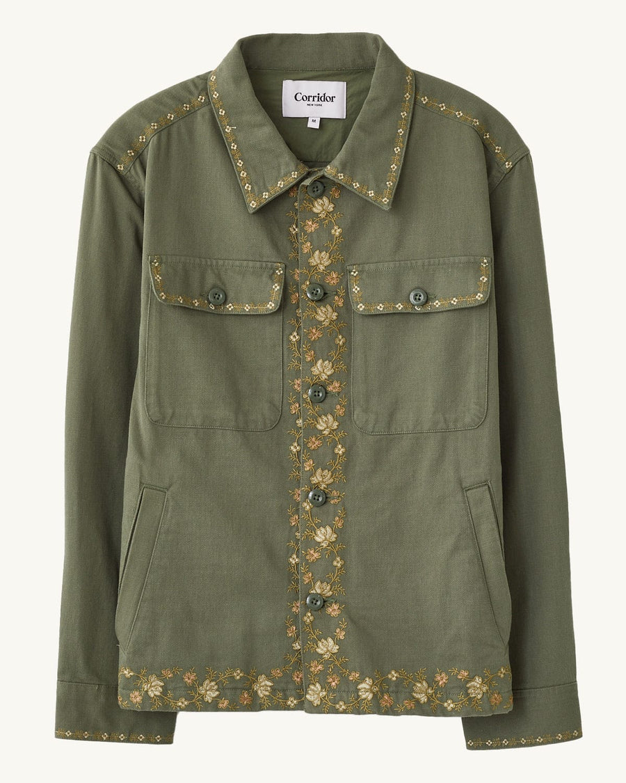 Embroidered Military Jacket