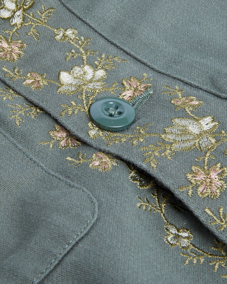 Embroidered Military Jacket