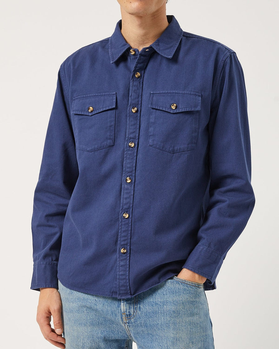 Denim LS - Navy