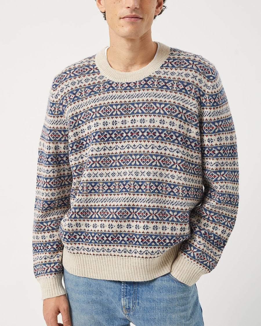 Fair Isle Crewneck - Natural