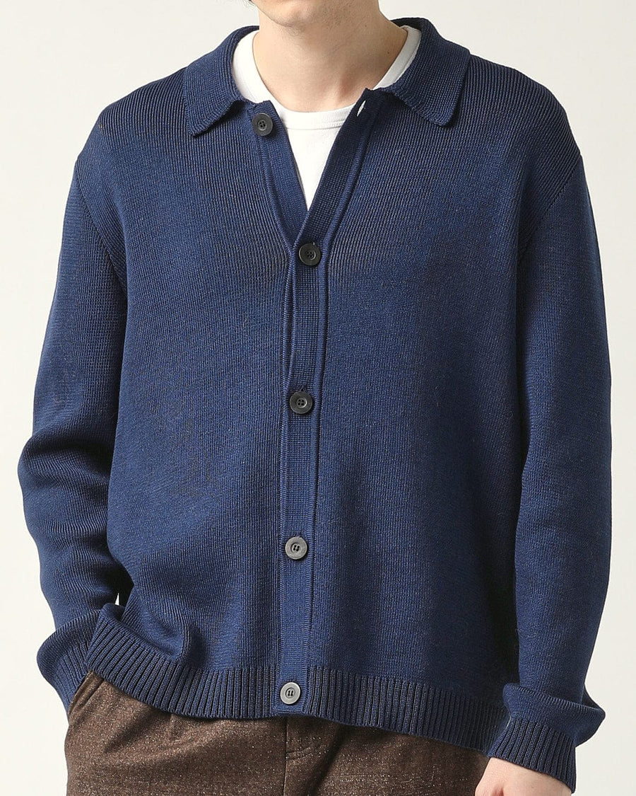 Buttondown Sweater - Navy