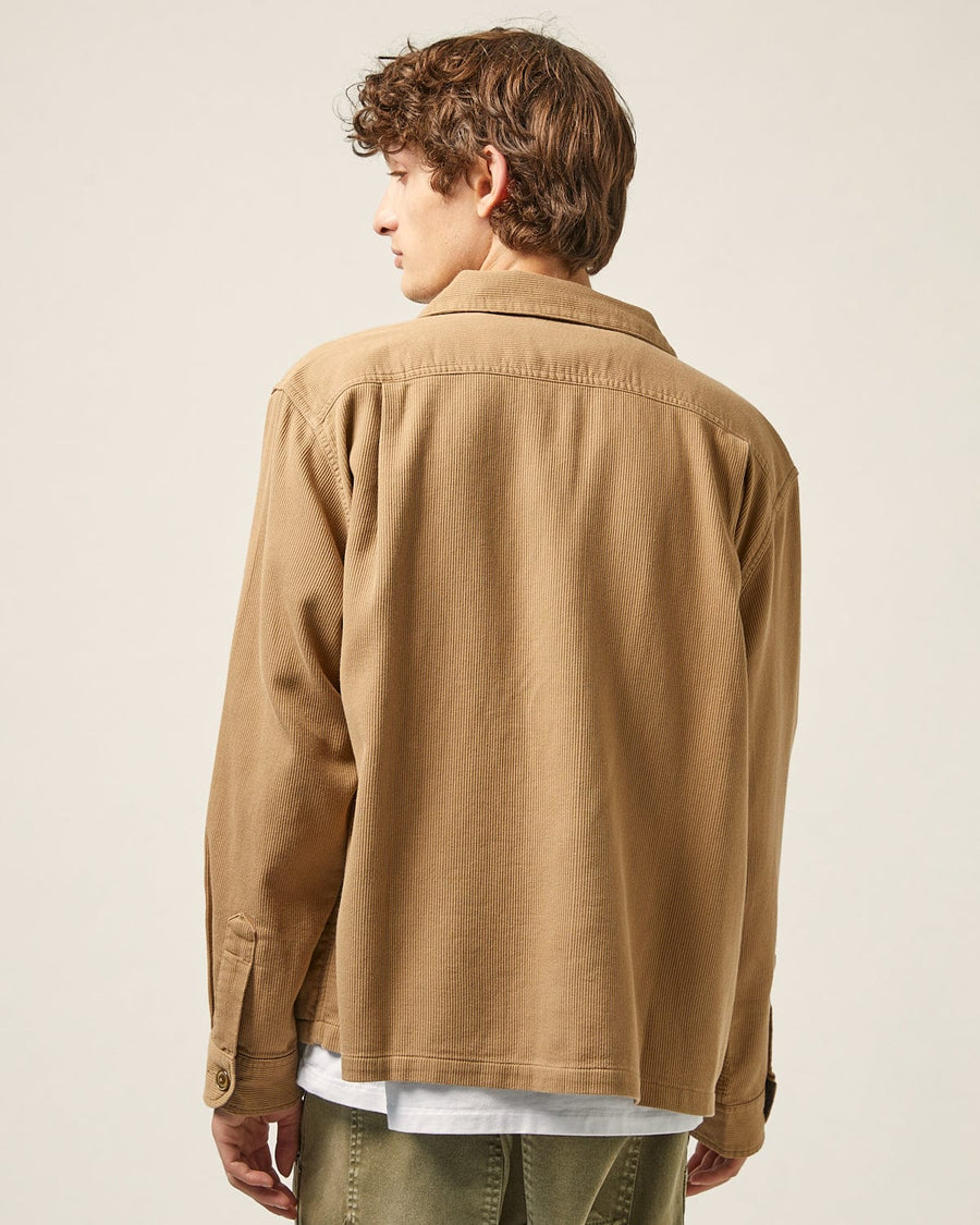Bedford Cord Military Jacket - Khaki