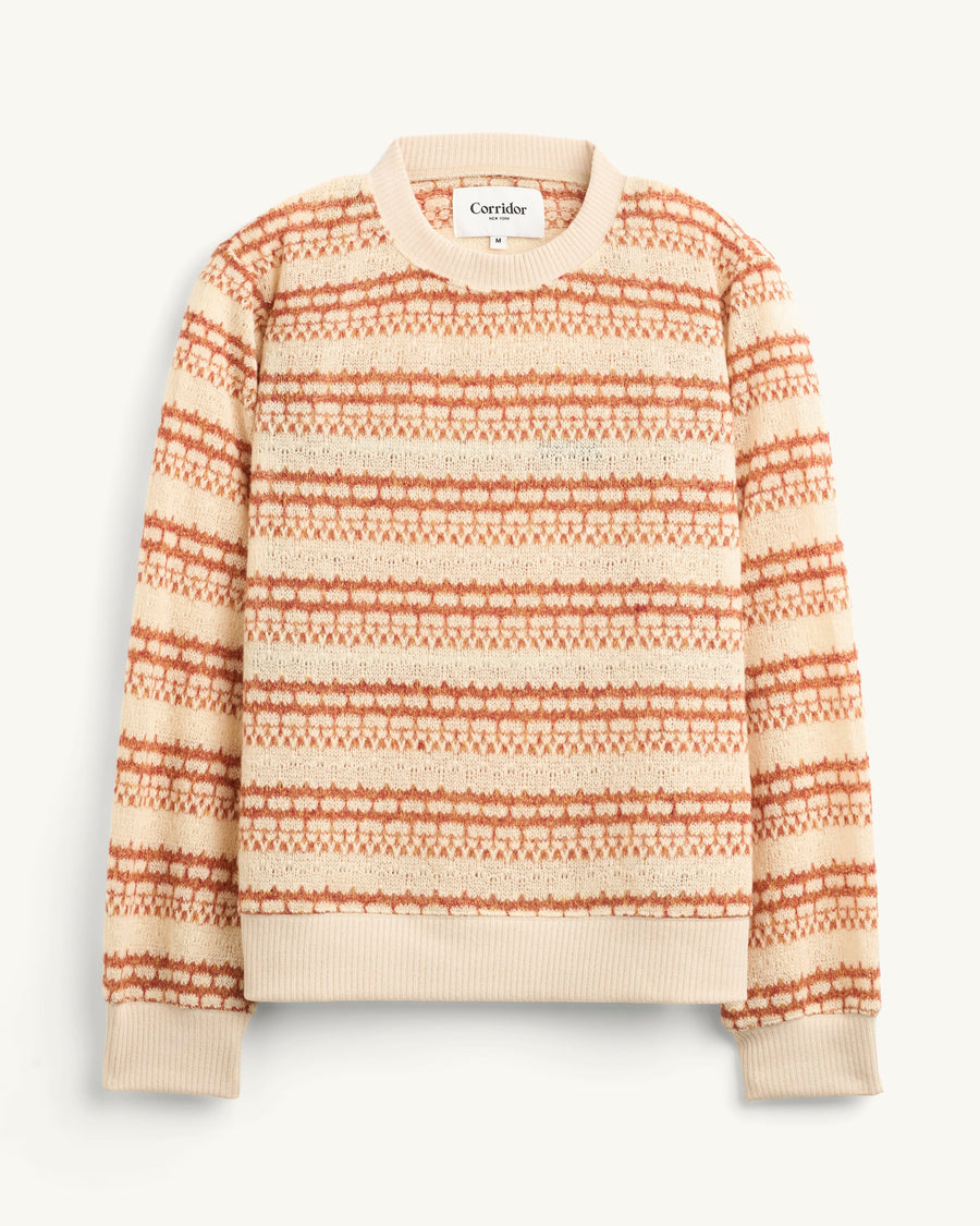 Pointelle Crewneck - Natural