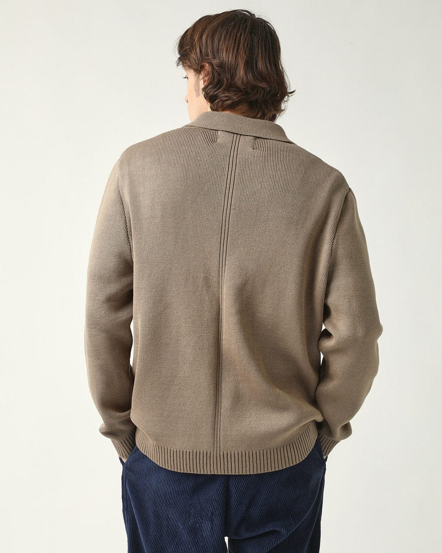 Buttondown Sweater - Camel
