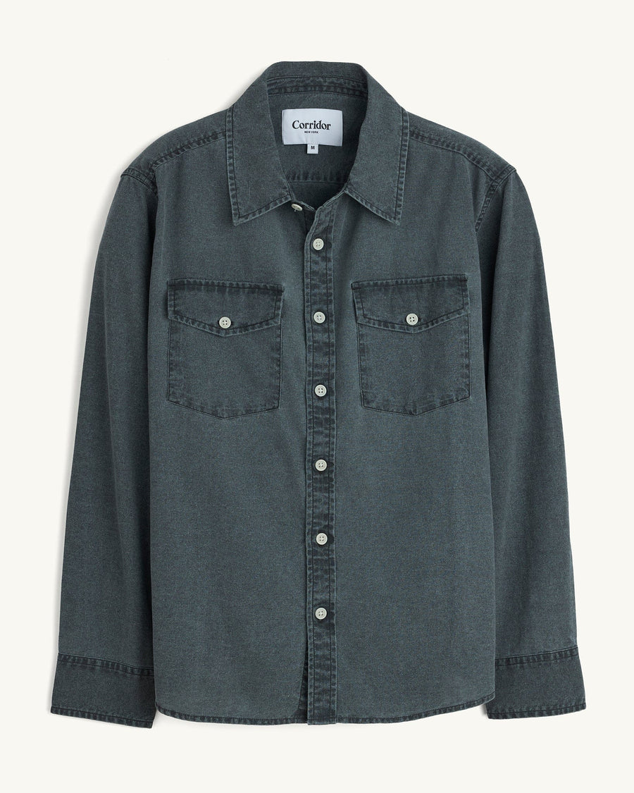Pigment Dye Canvas LS - Black