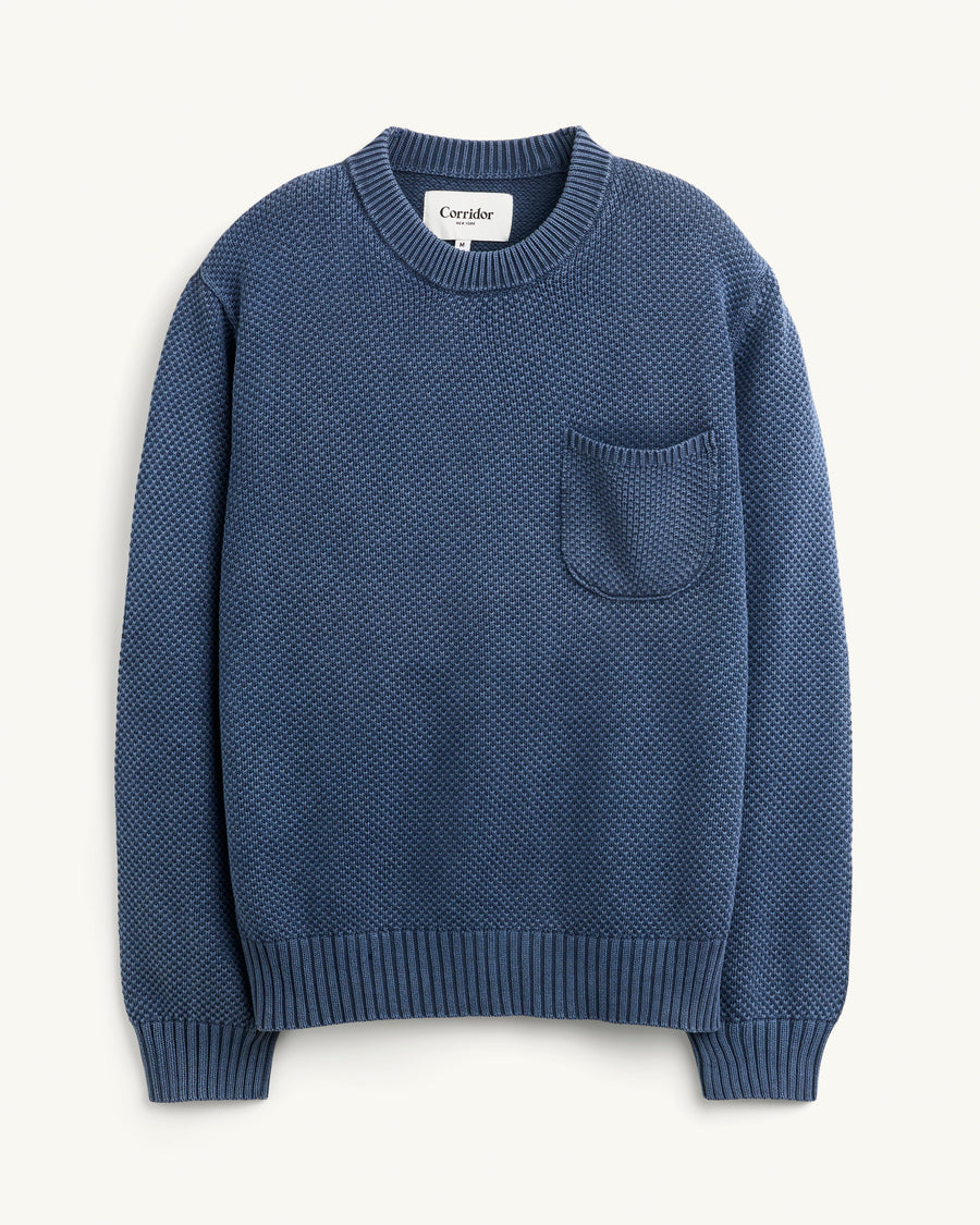 Pocket Crewneck - Navy