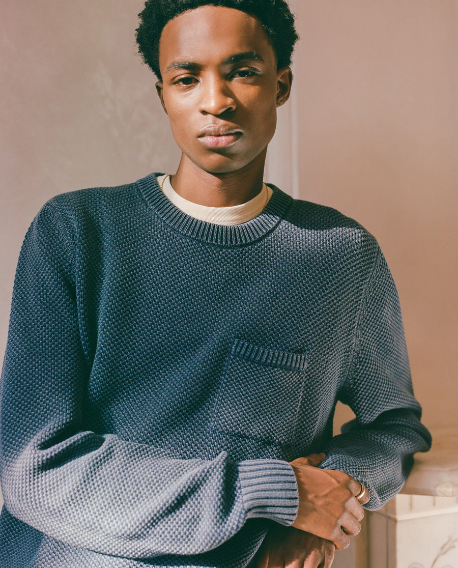 Pocket Crewneck - Navy