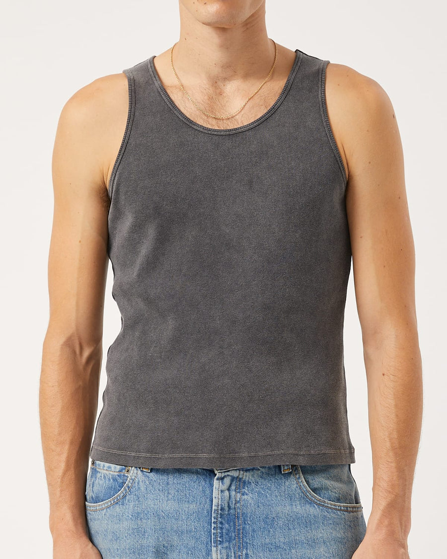 Ribbed Tank - Black