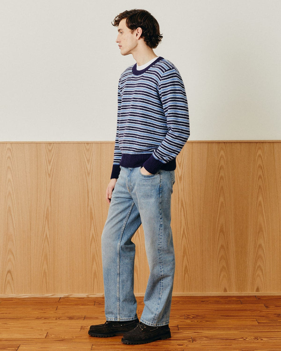 Reggie Stripe Crewneck