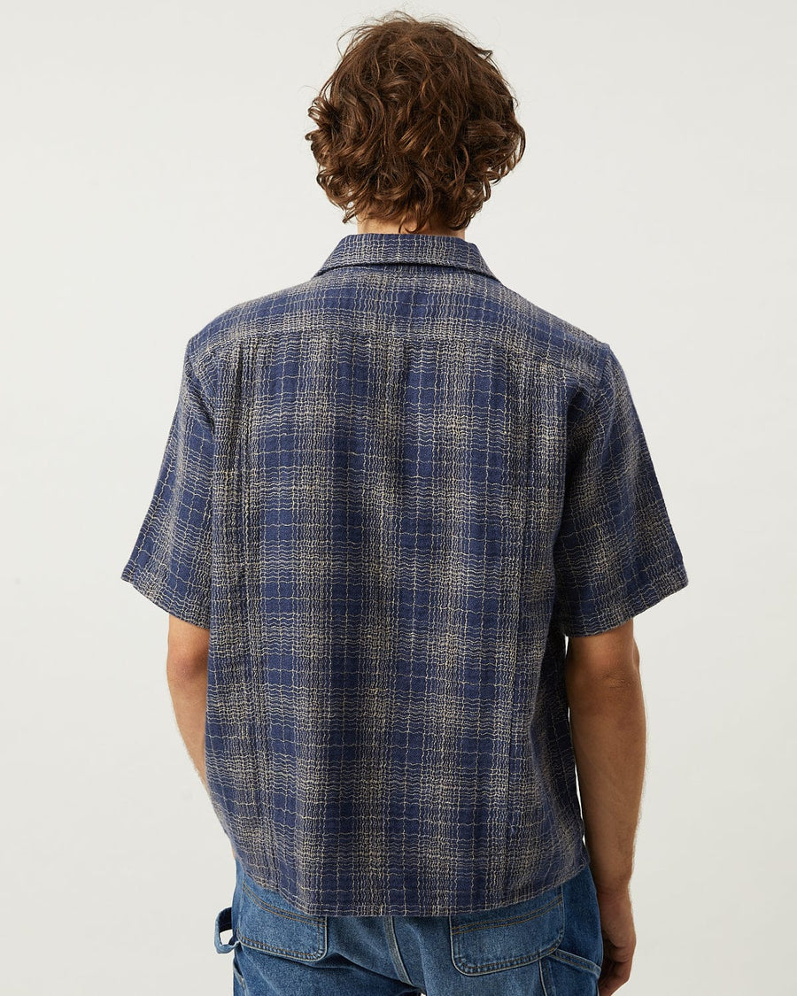 Wavy Linen SS - Navy