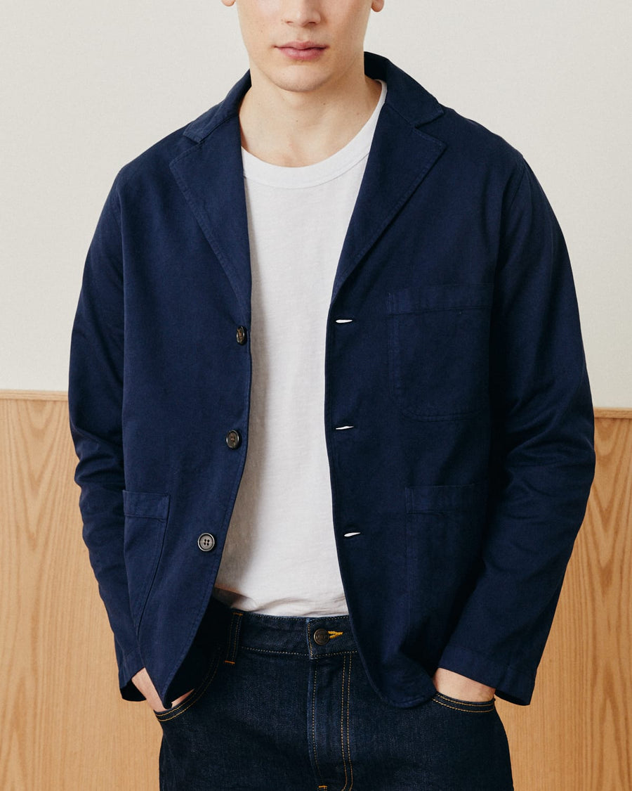 Twill Blazer - Navy