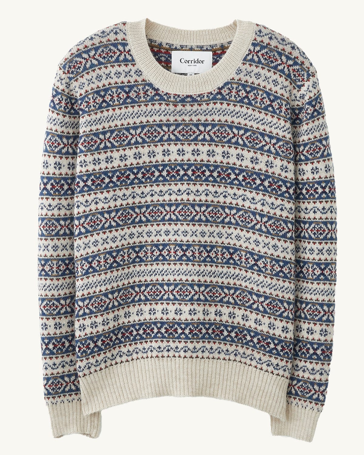 Fair Isle Crewneck - Natural