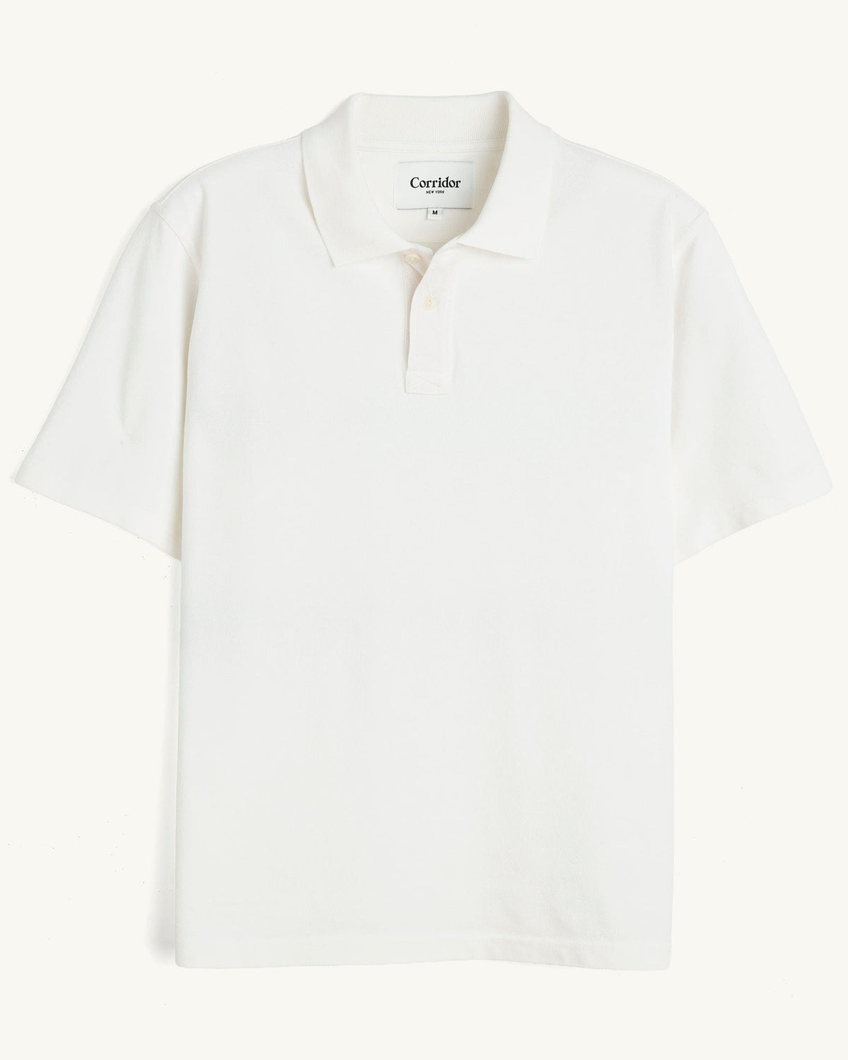 Pique Polo - White