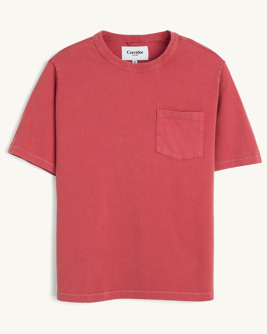 Garment Dye  Tee - Red