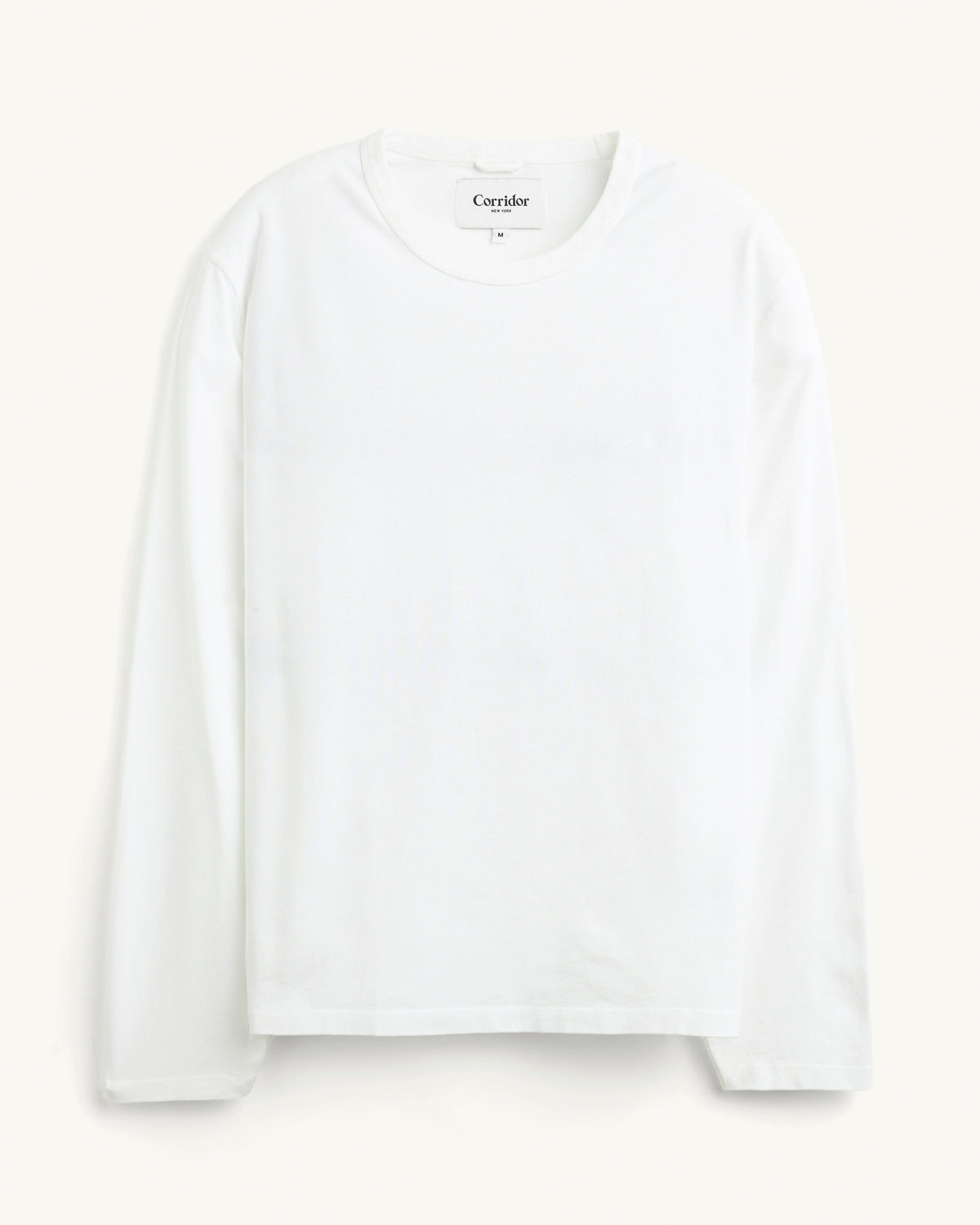 Garment Dye LS Tee - White