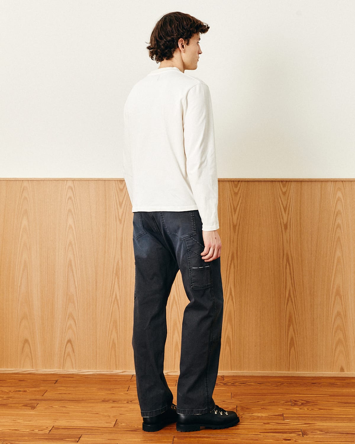 Garment Dye LS Tee - White