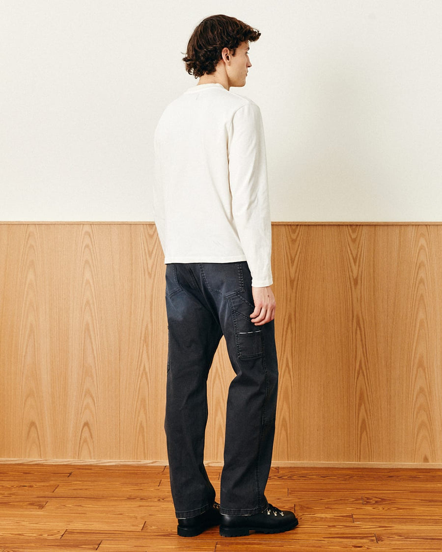 Garment Dye LS Tee - White
