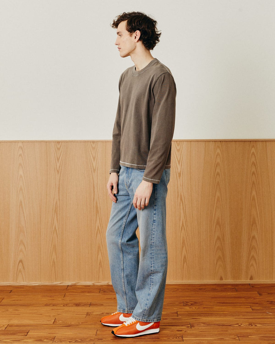 Garment Dye LS Tee - Brown