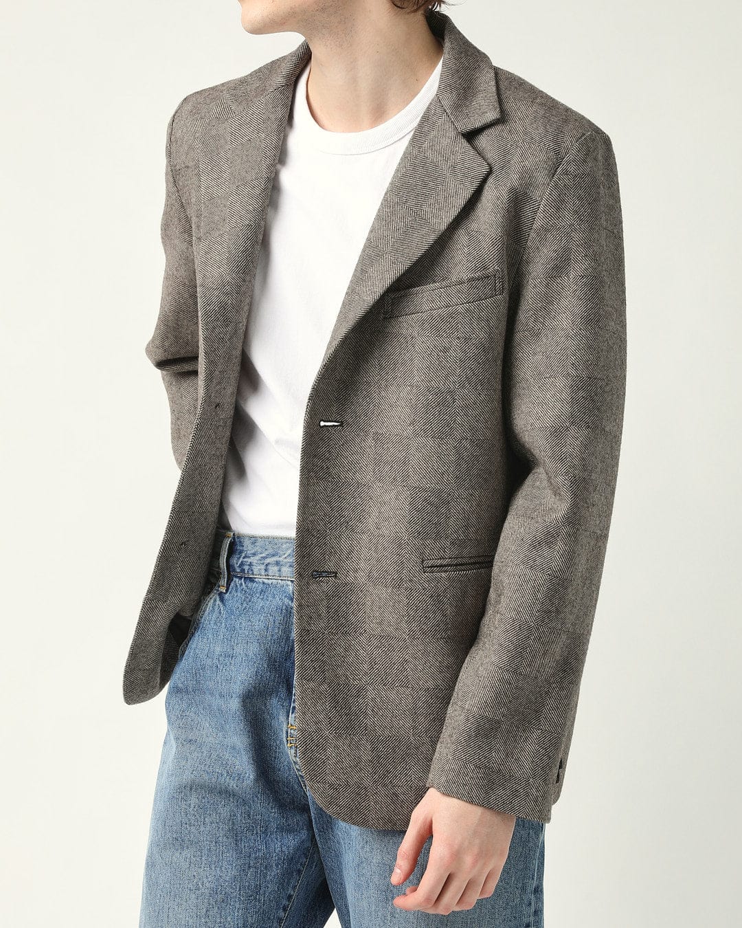 Check 2 Button Blazer