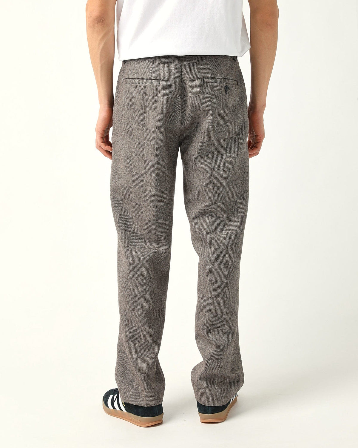Check Pleated Trouser