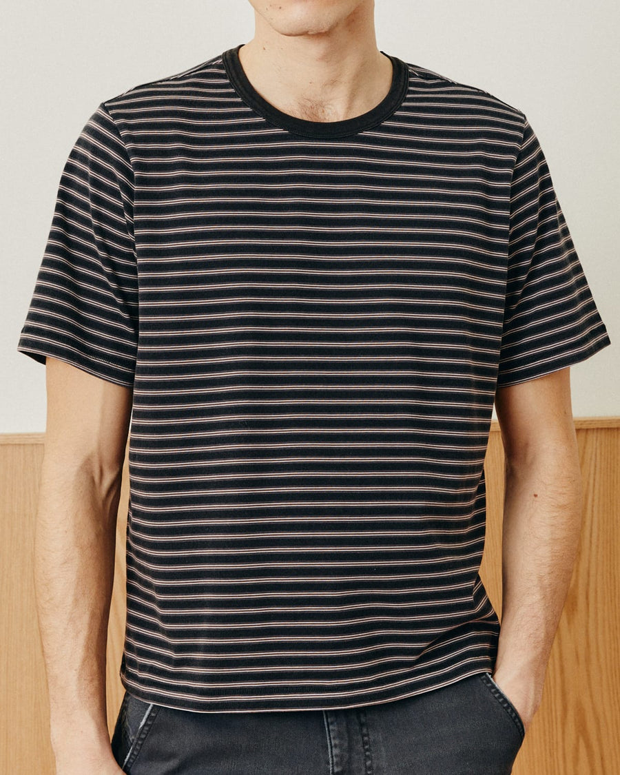 Mini Stripe T-Shirt - Black