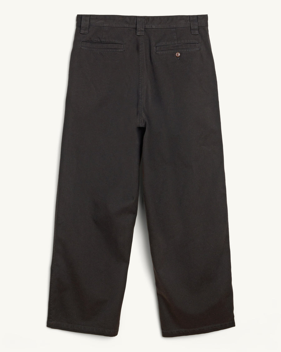 Wide Twill Pant - Black
