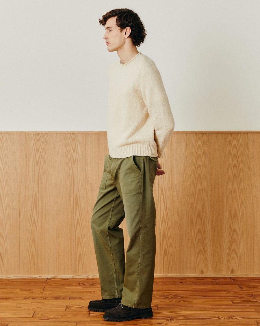 Wool Boucle Rollneck - Natural
