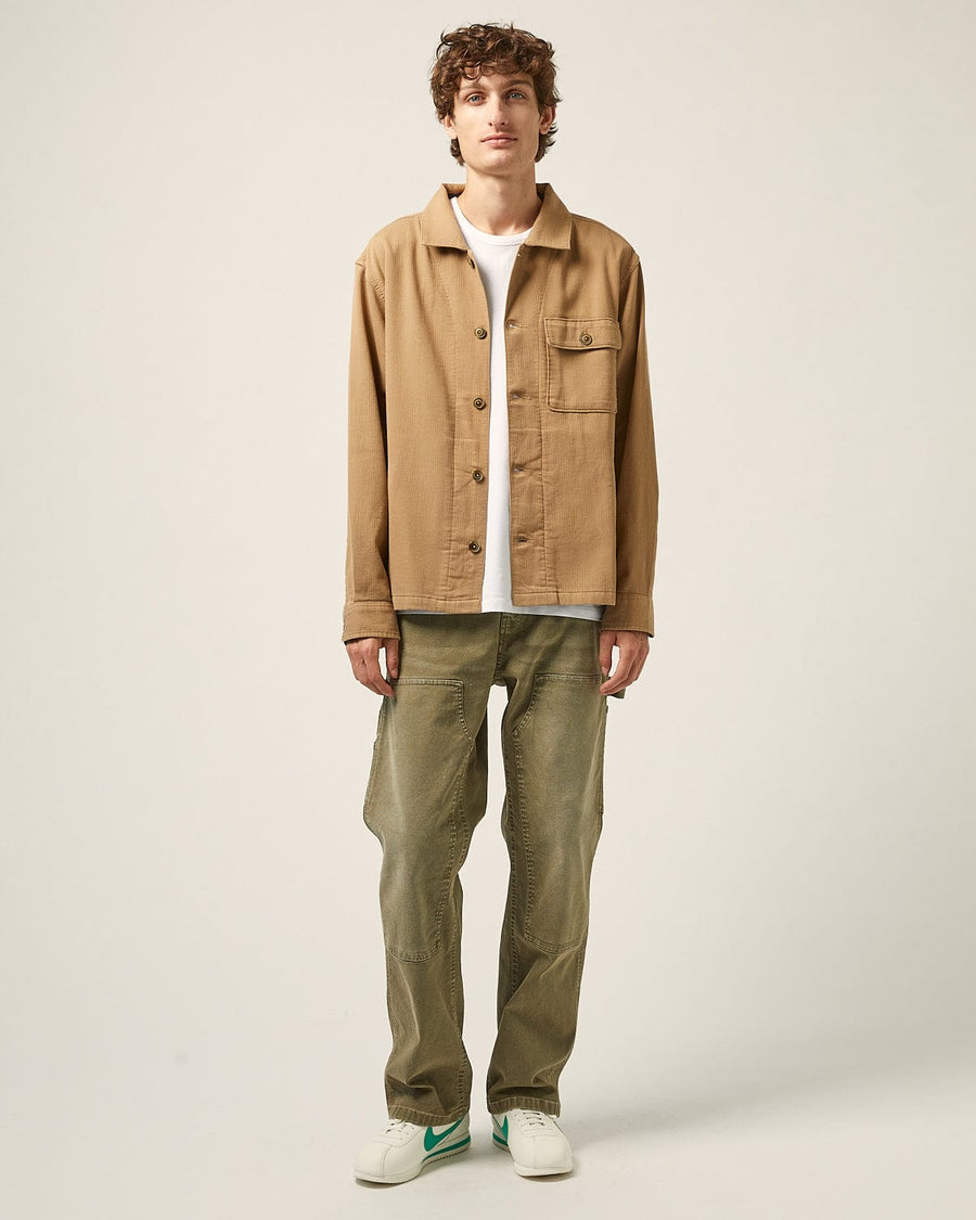 Bedford Cord Military Jacket - Khaki