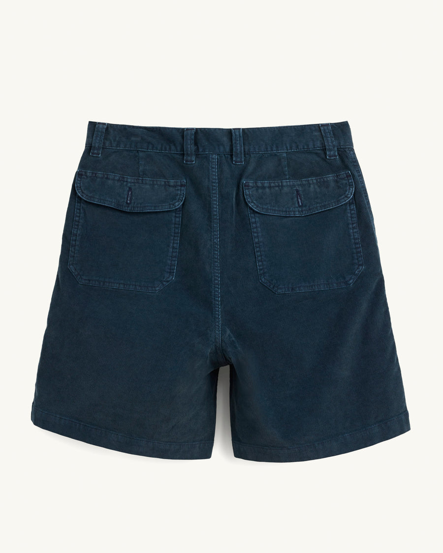Cord Camp Shorts - Navy