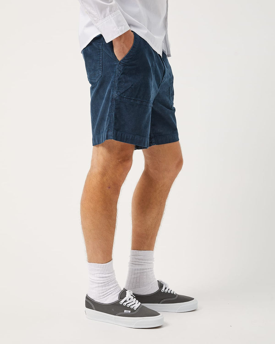 Cord Camp Shorts - Navy