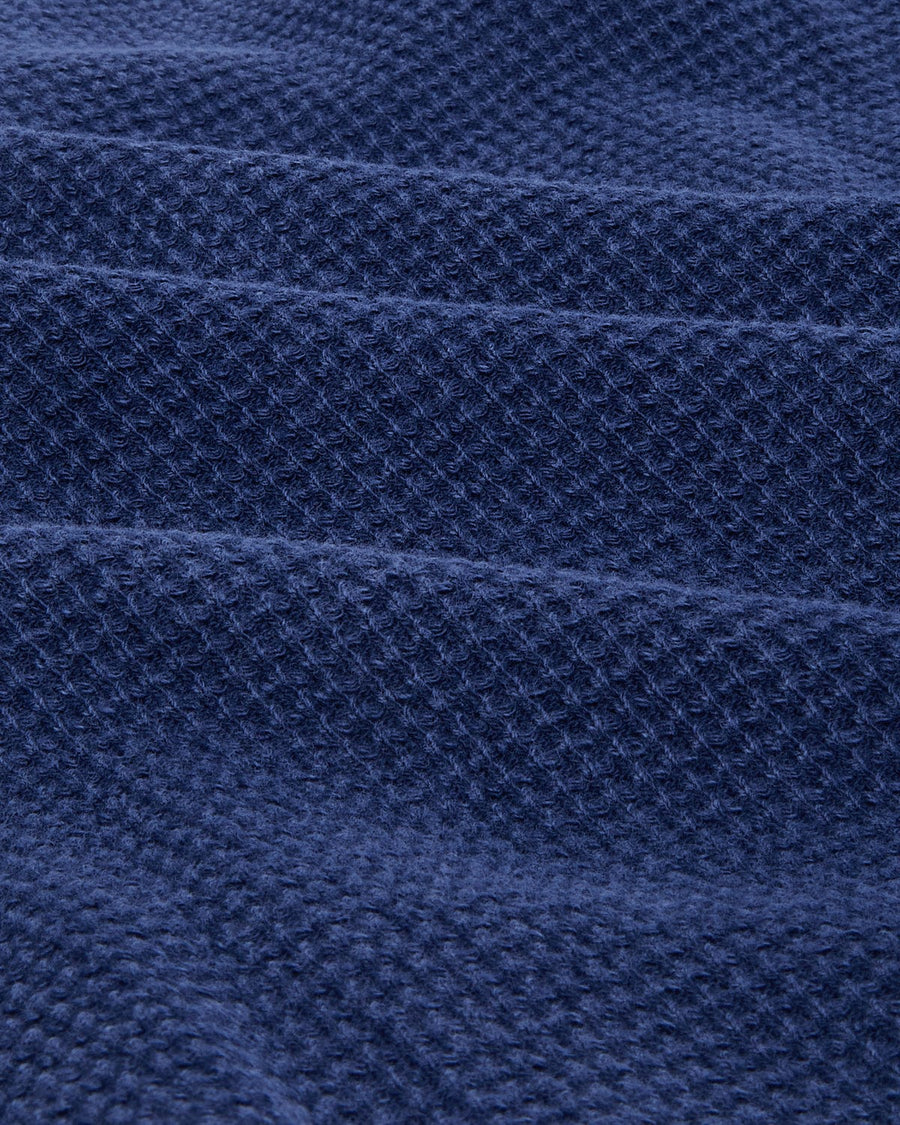 Waffle Henley - Navy