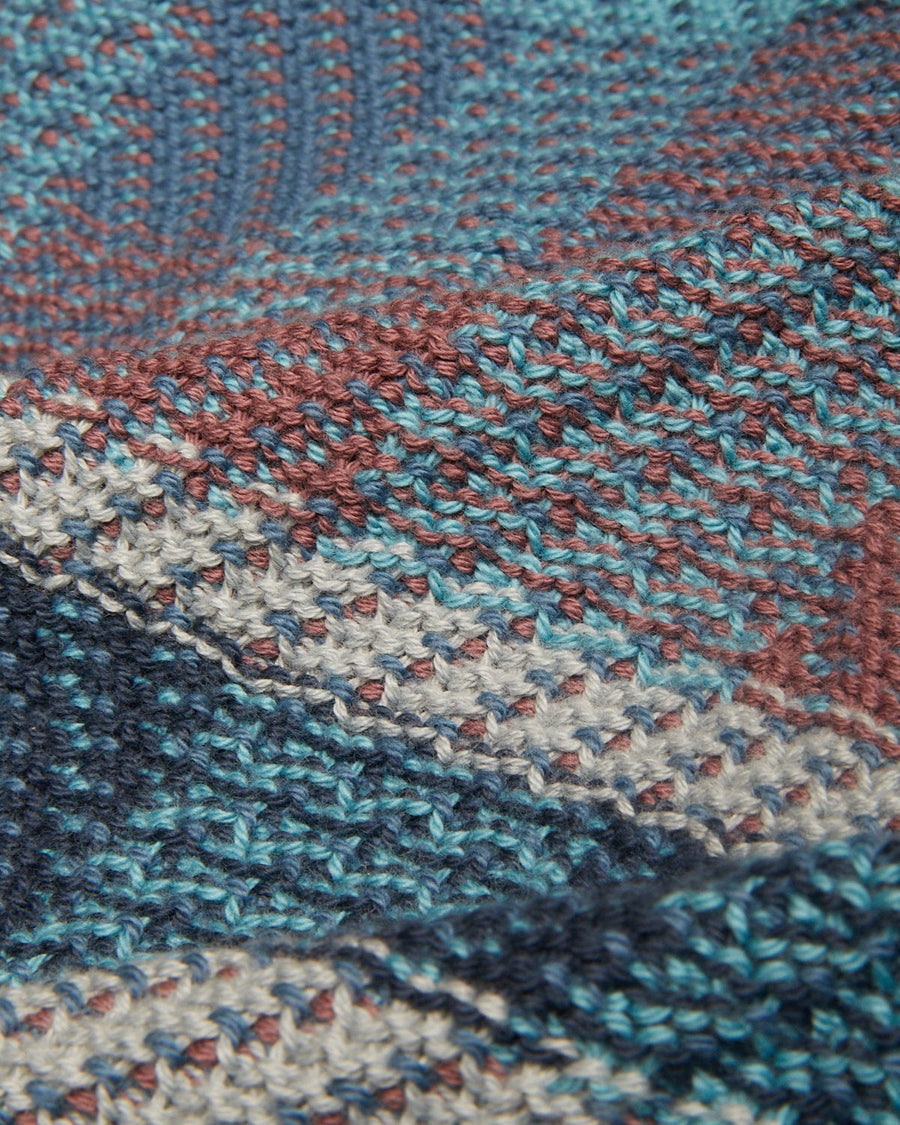 Blow Up Plaid Cardigan - Blue