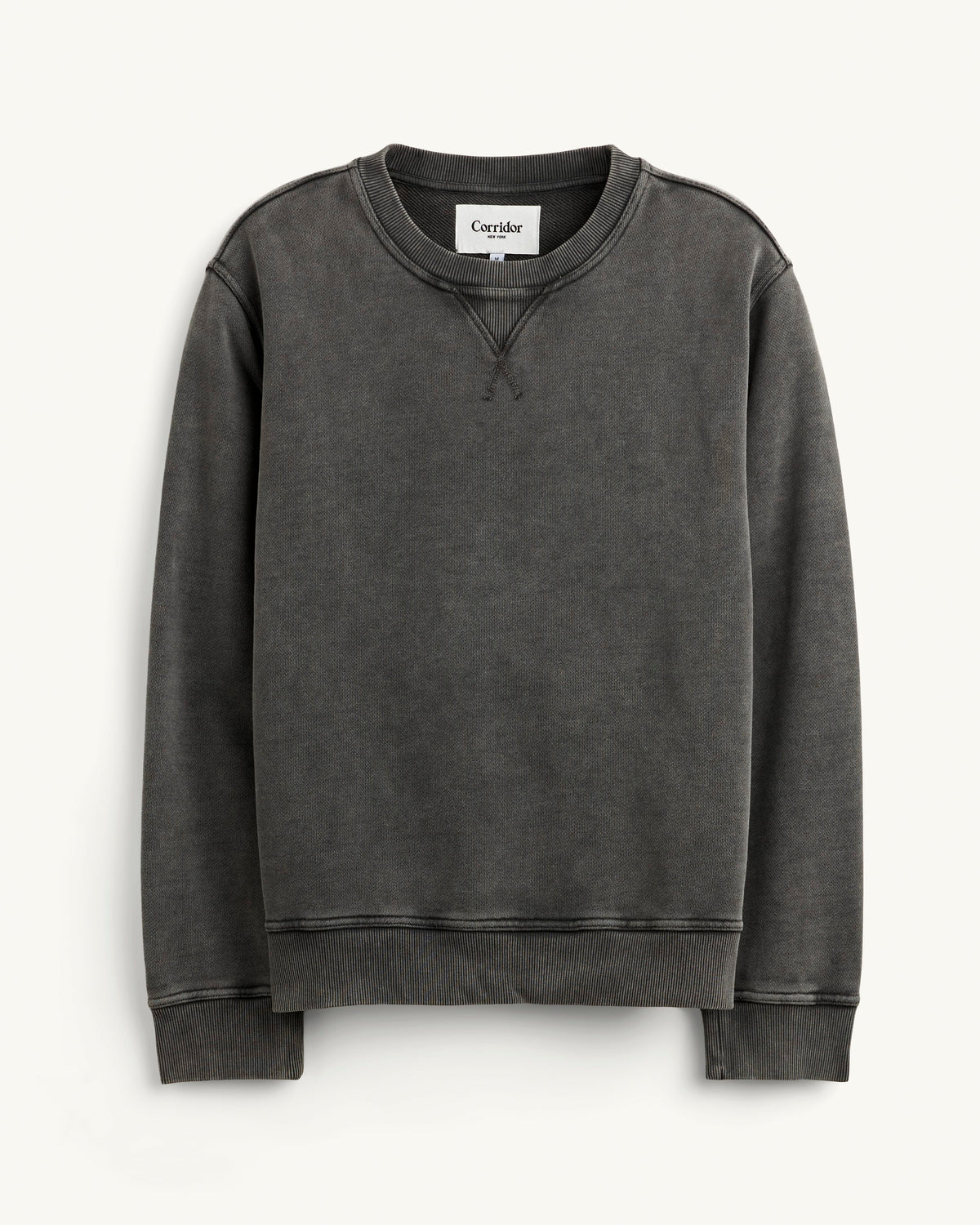 French Terry Crewneck - Black