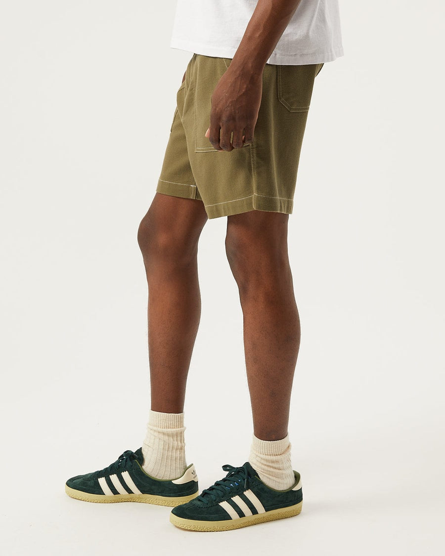 Bedford Cord Camp Pocket Shorts - Olive