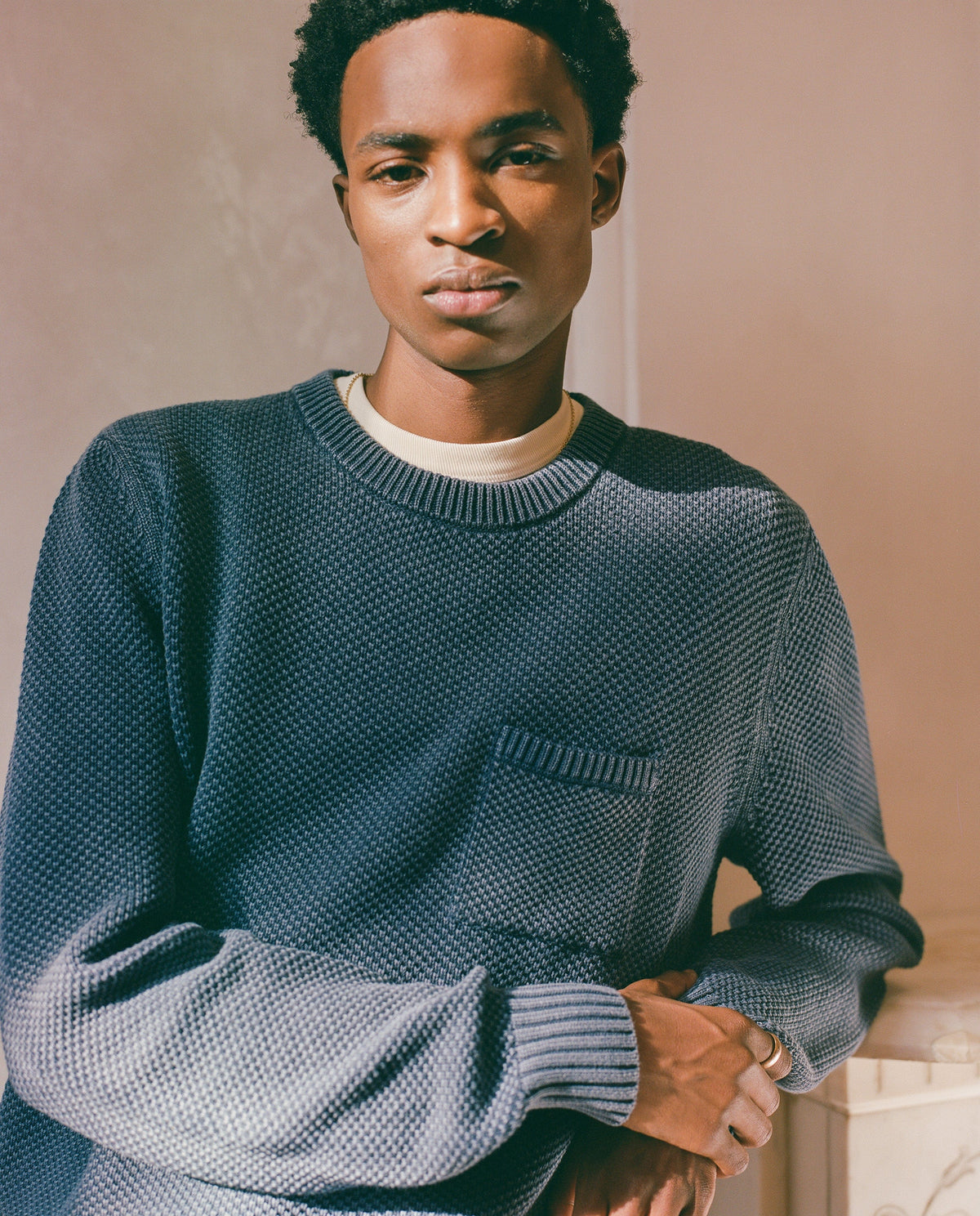 Pocket Crewneck - Navy