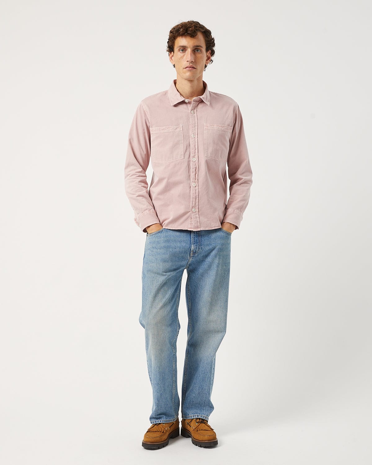 Garment Dye Twill LS - Pink