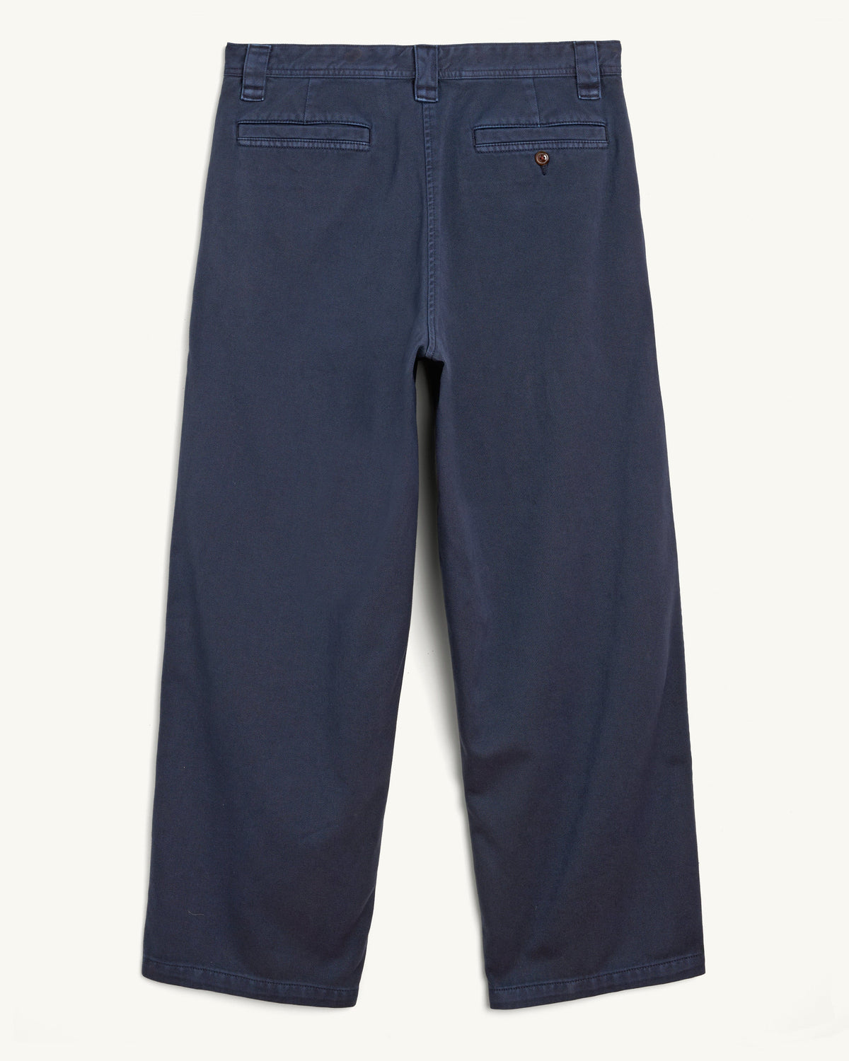 Wide Twill Pant - Navy