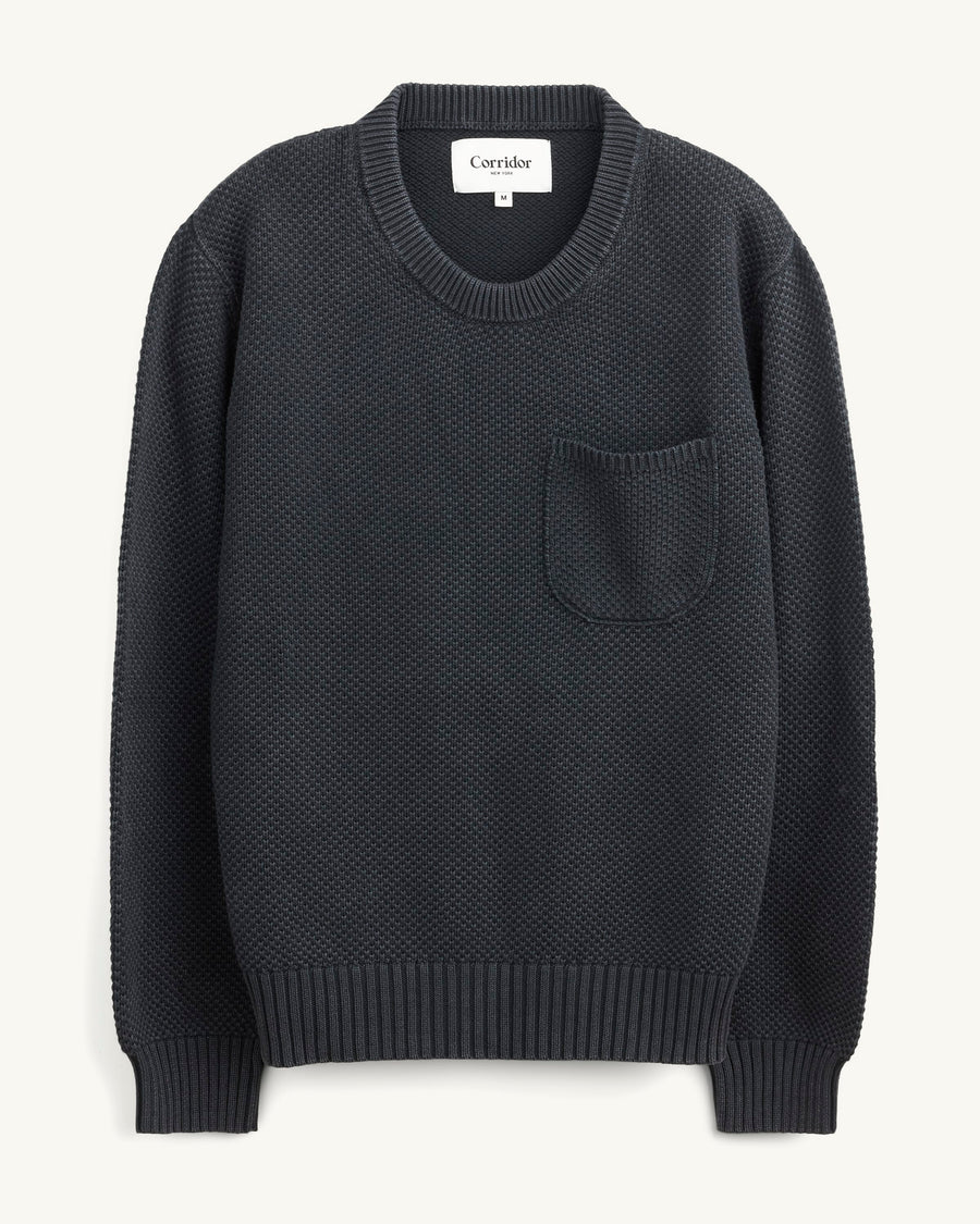 Pocket Crewneck - Black