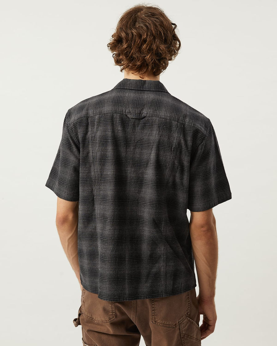 Linen Plaid SS - Black