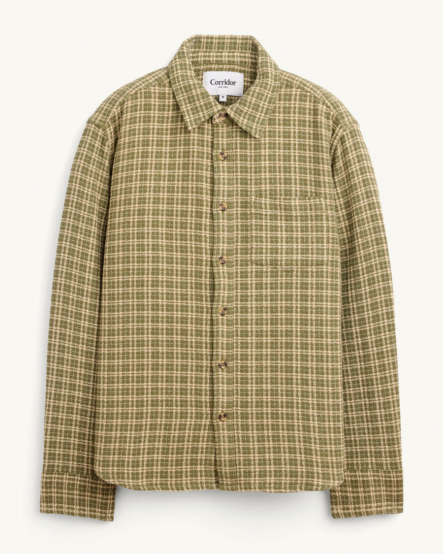 Reverse Tweed LS - Green