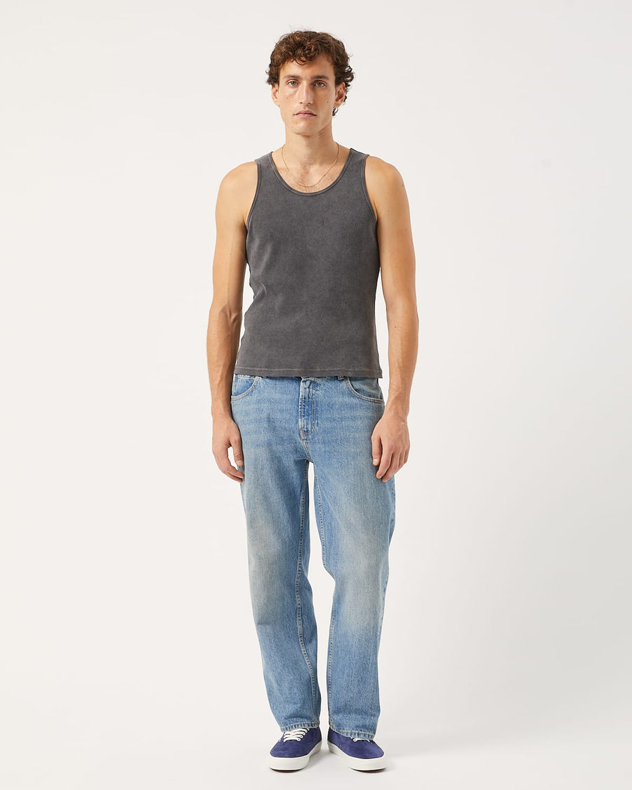 Ribbed Tank - Black